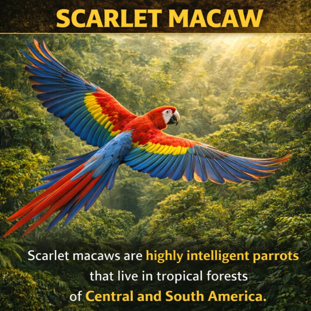 5. Scarlet Macaw