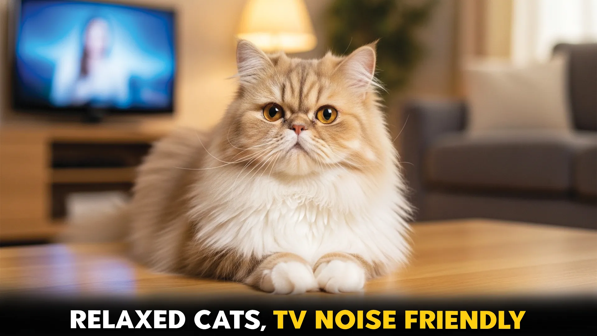Cat Breeds That React Calmly to TV Noise