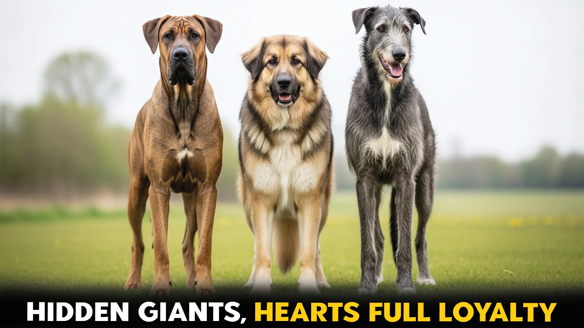 7 Unexpected Giant Dog Breeds with Heartwarming Loyalty