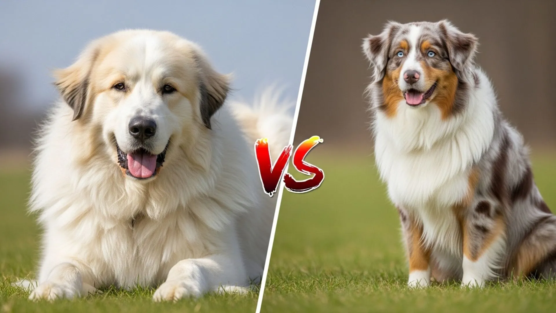 Bold Comparisons Between Great Pyrenees and Australian Shepherd Dog Breeds