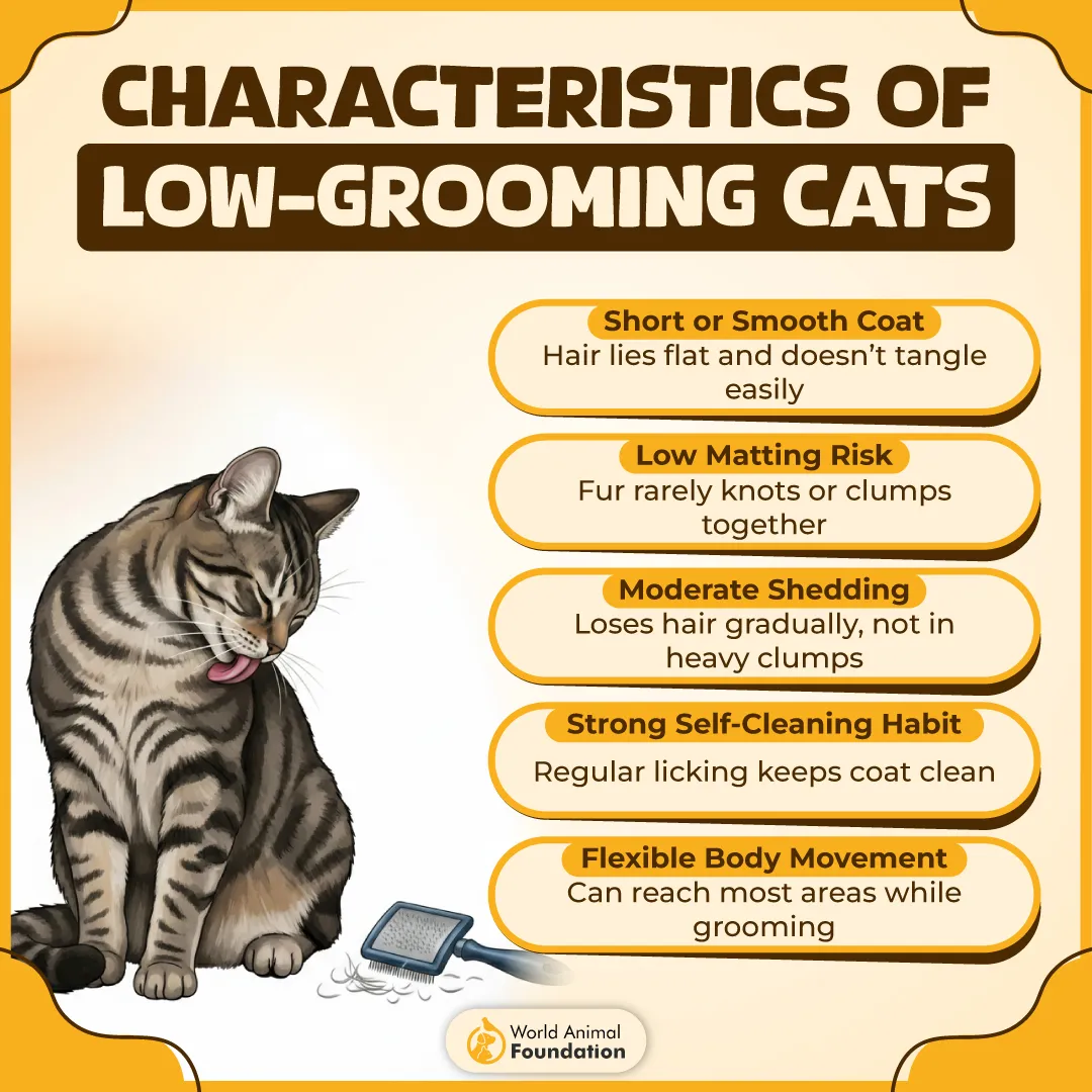 Characteristics of Low-Grooming Cats-01