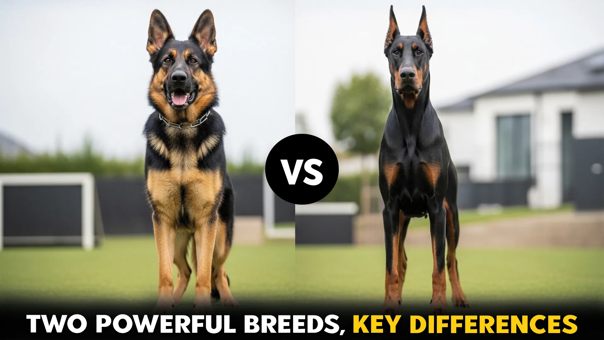 German Shepherd vs. Doberman: Contrasting Two Powerful Dog Breeds