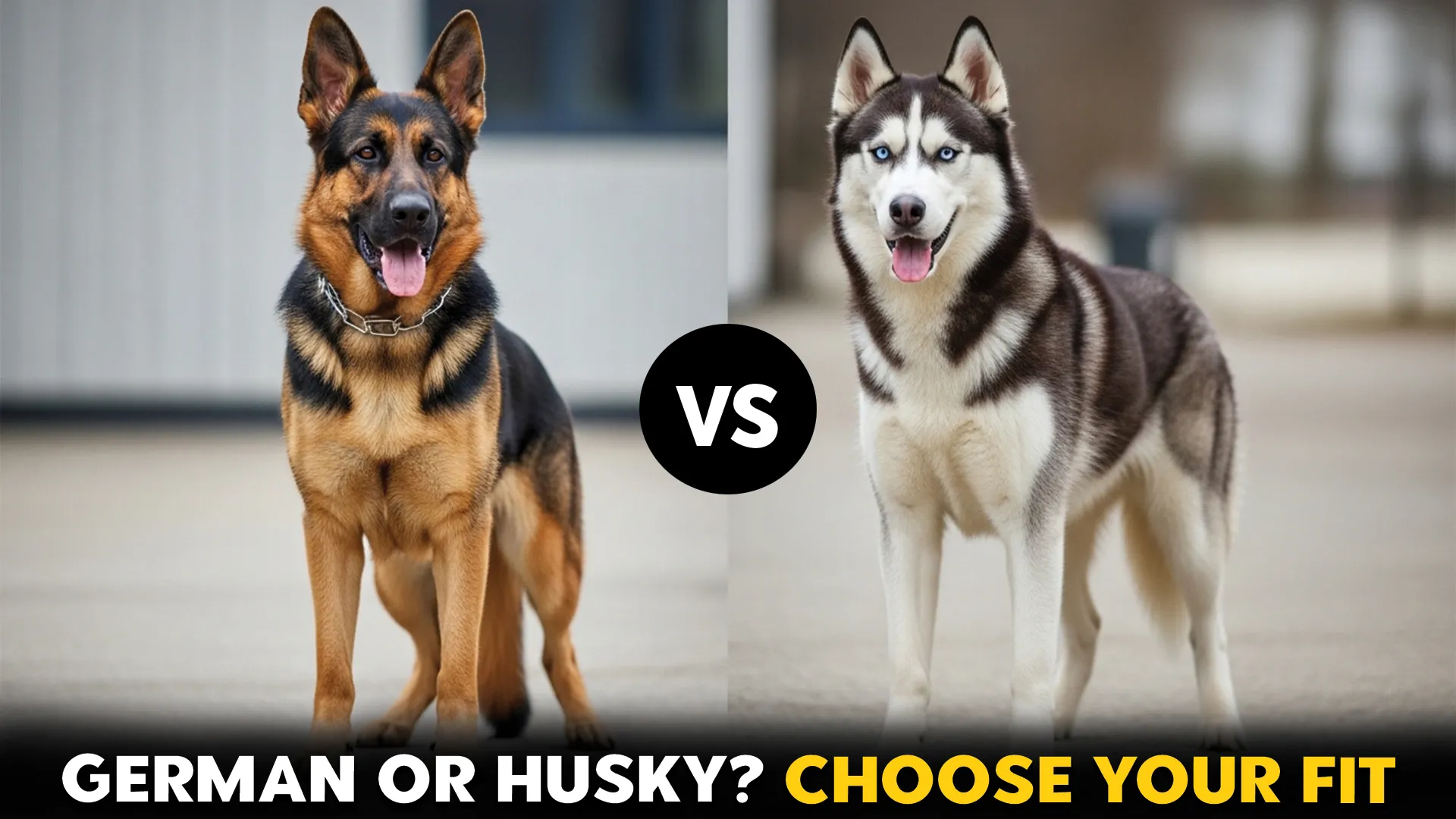 German Shepherd vs. Siberian Husky: Which Dog Breed Fits Your Lifestyle?