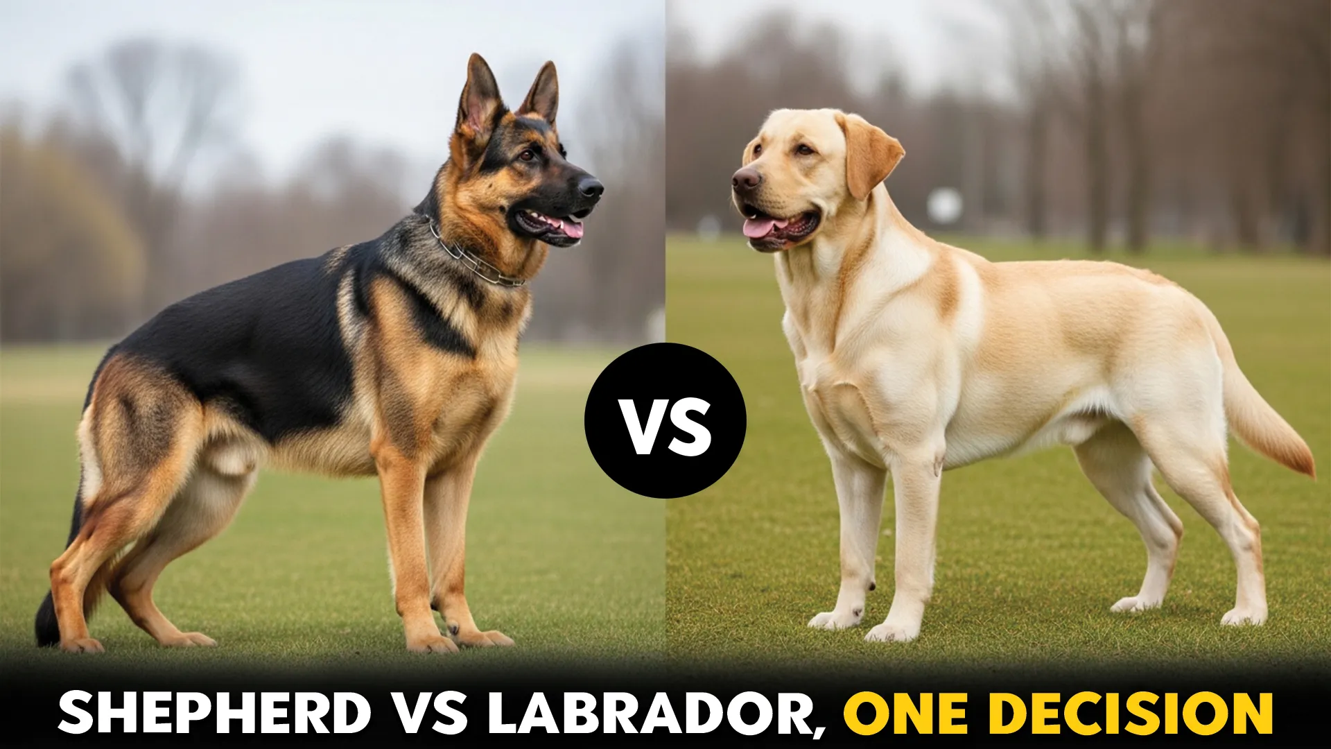 GERMAN SHEPHERD VS LABRADOR WHICH IS RIGHT FOR YOU