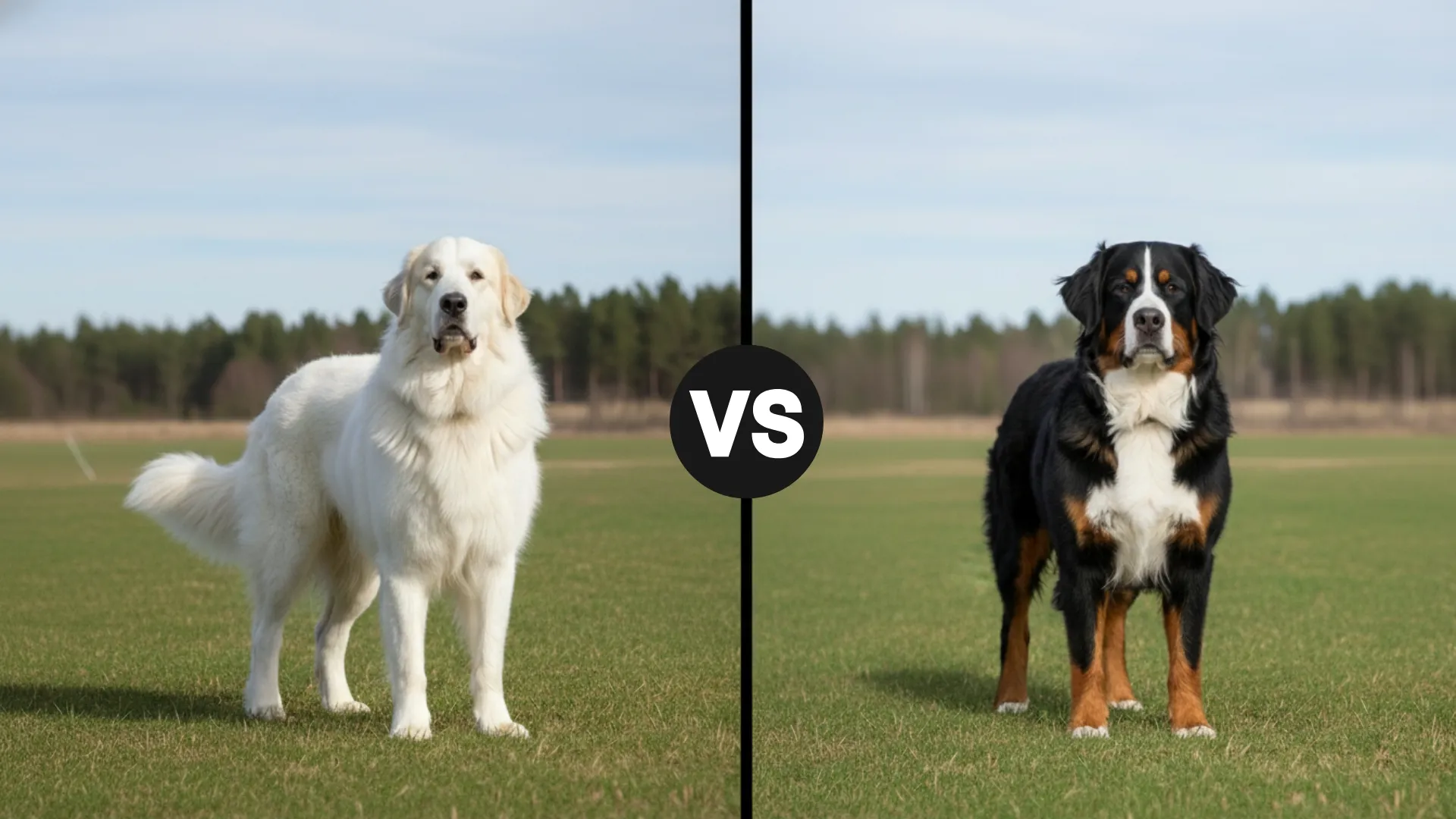 Great Pyrenees vs Bernese Mountain Dog