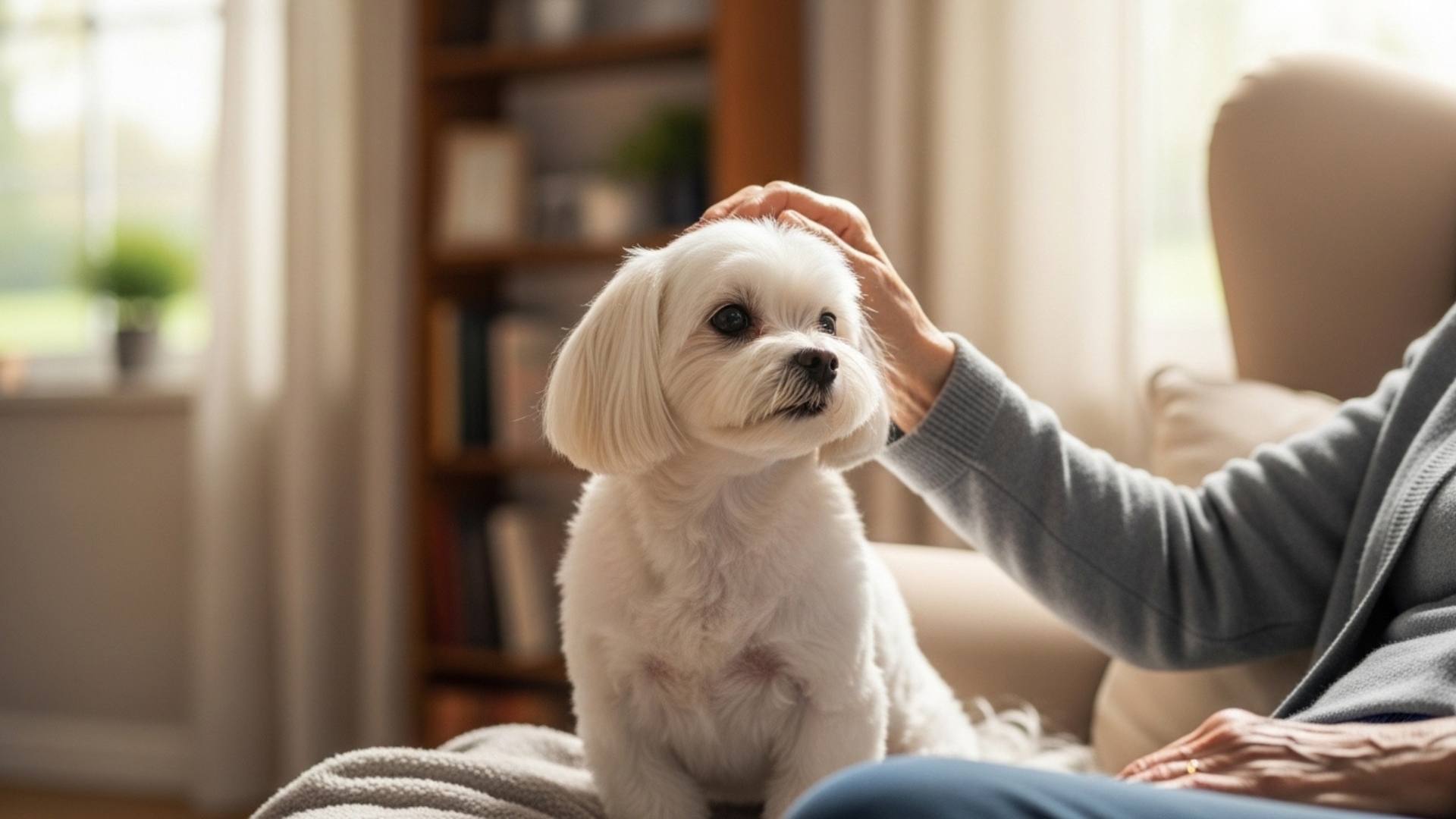 Maltese perfect dog for seniors seeking peace and quiet