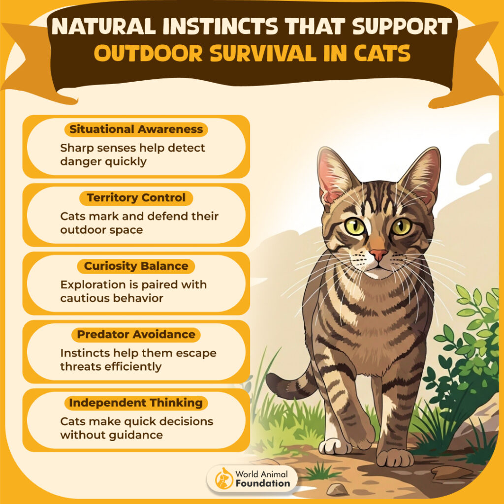 Natural Instincts That Support Outdoor Survival in Cats