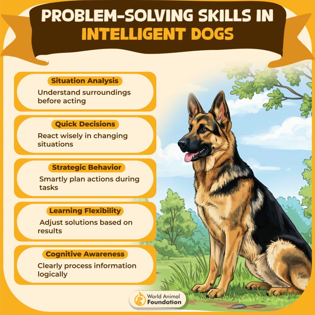 Problem-Solving Skills in Intelligent Dogs