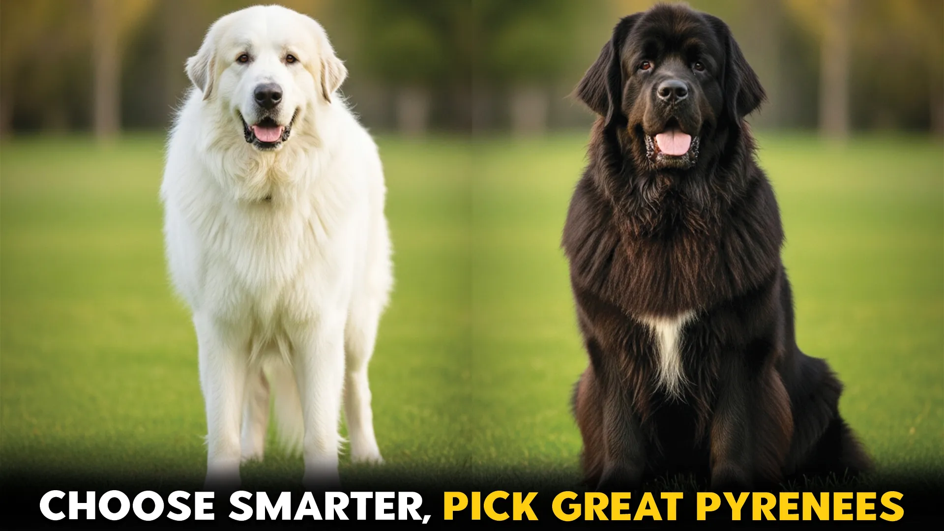 reasons to choose a great pyrenees dog breed over a newfoundland for family life