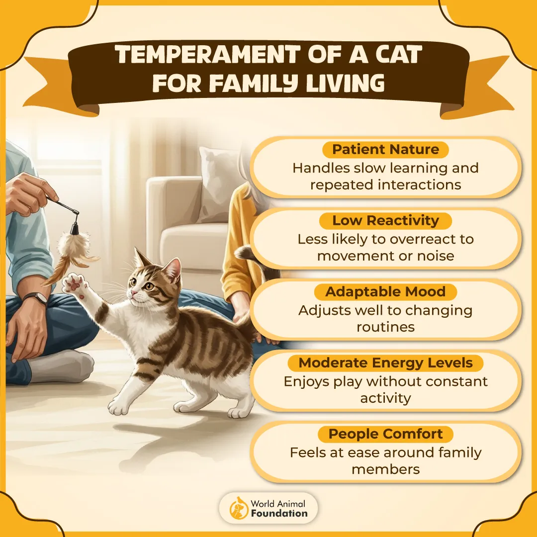 Temperament of a Cat for Family Living-01