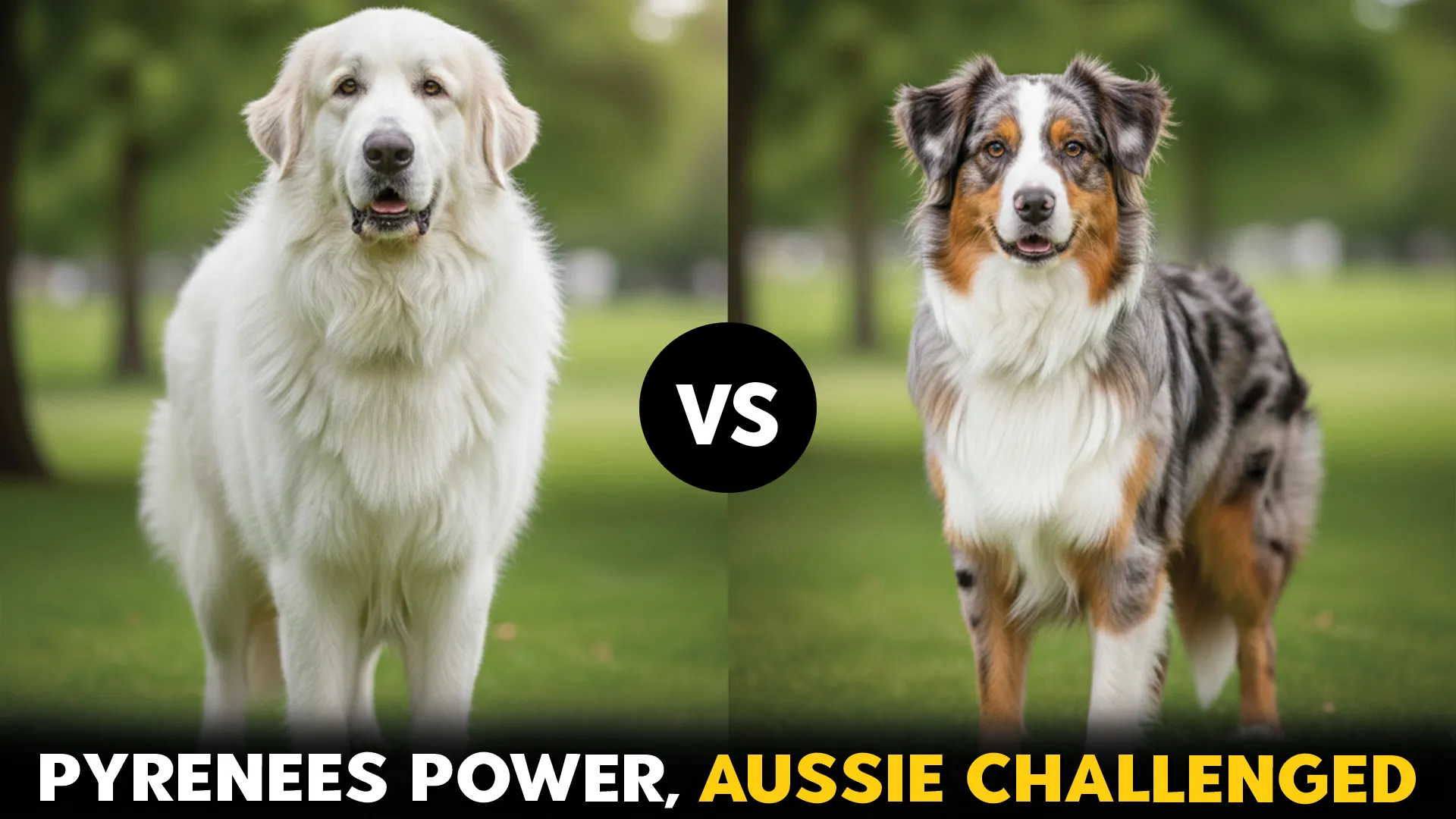 ways great pyrenees dog breeds shine against australian shepherd