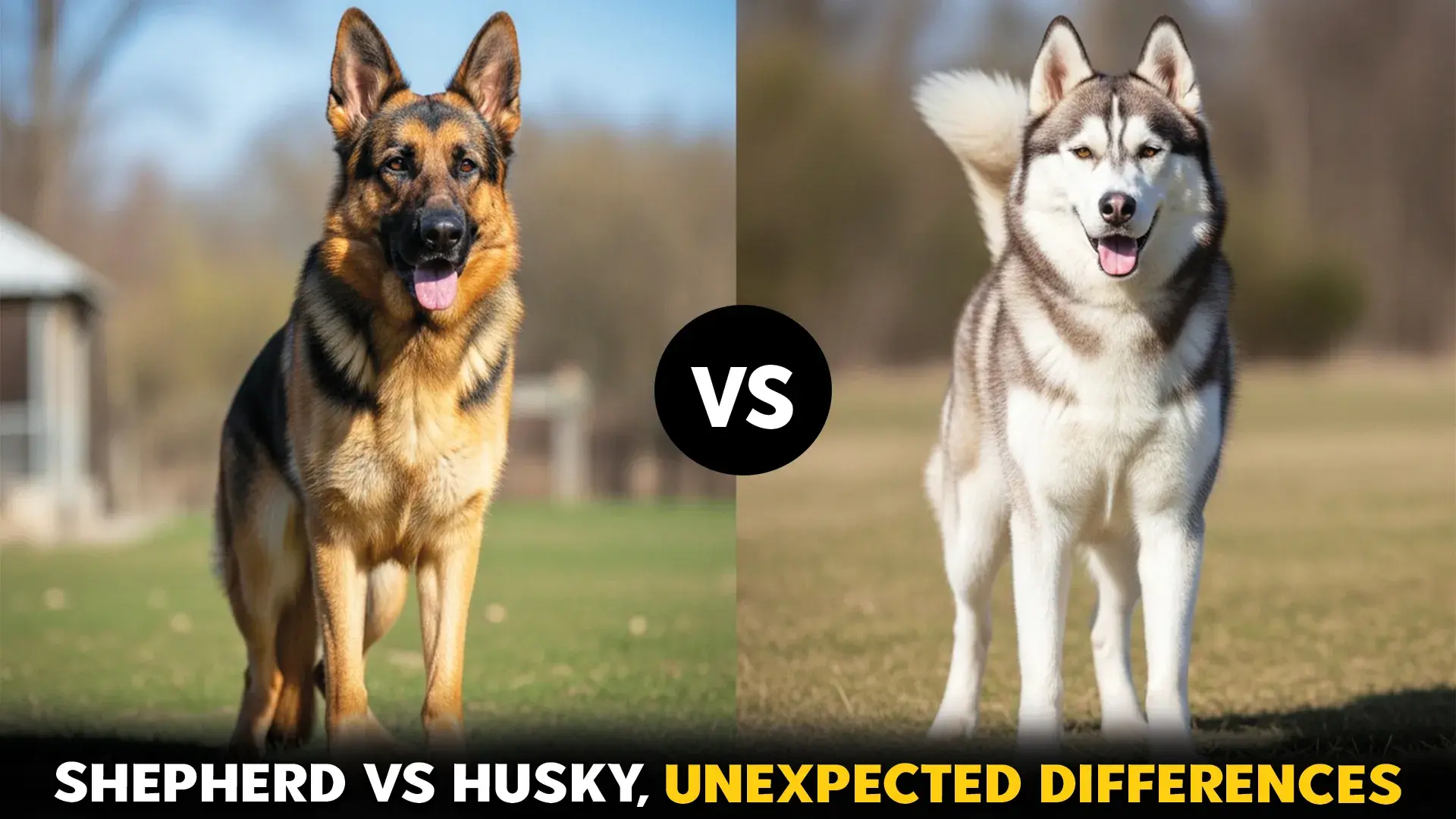 German Shepherd vs. Husky