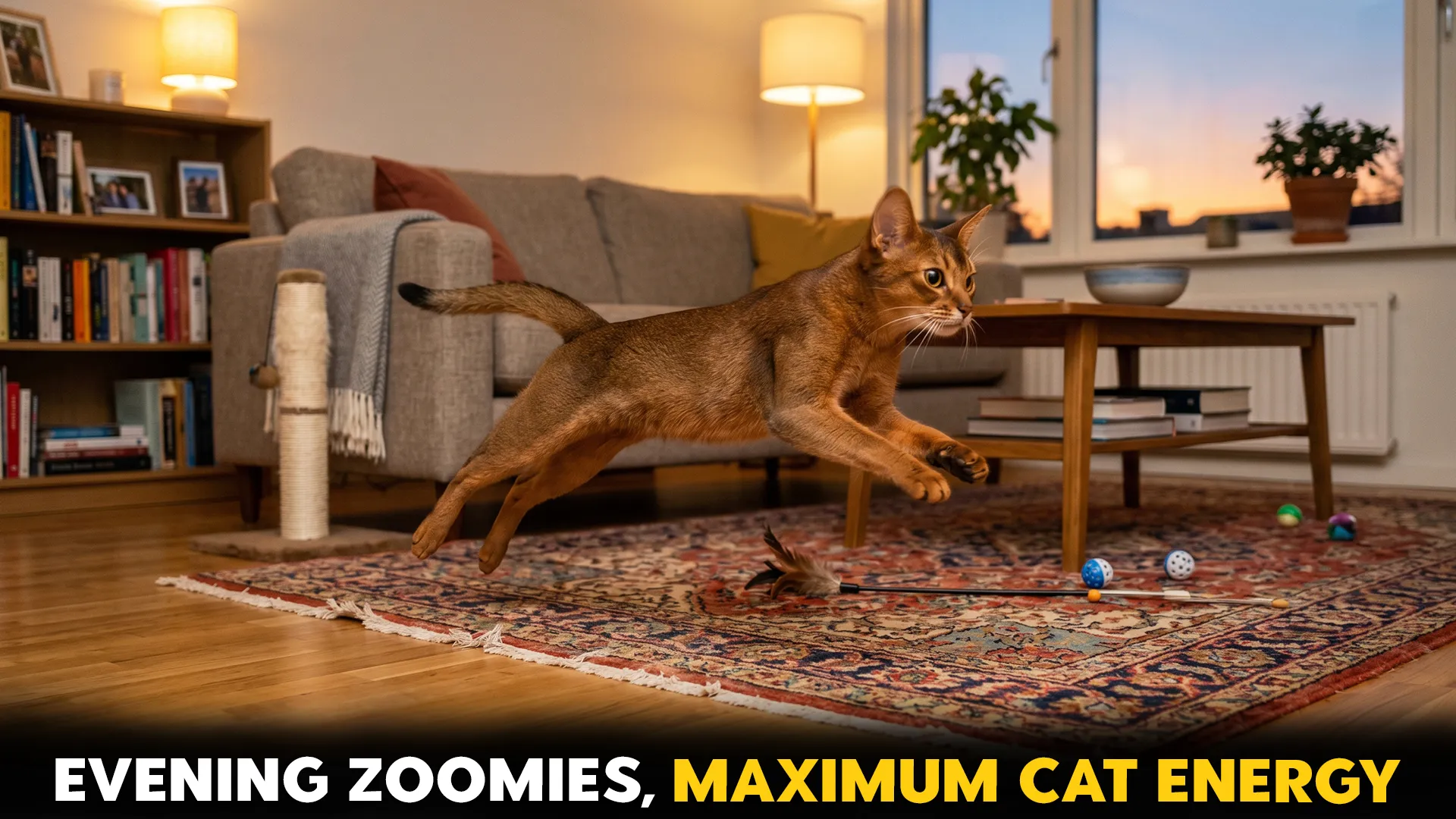 7 cat breeds that enjoy evening zoomies