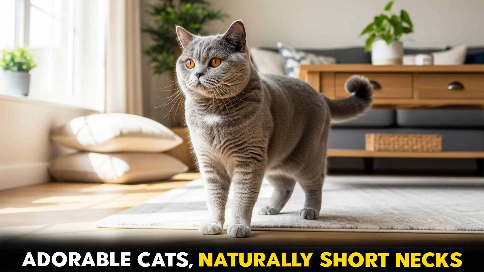 7 cat breeds with naturally short necks