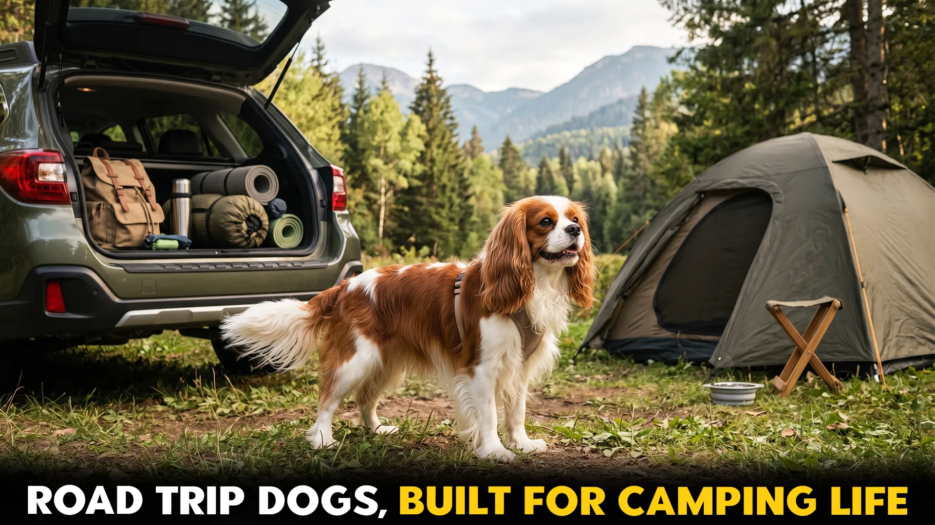 7 ideal dog breeds for road trips and camping adventures