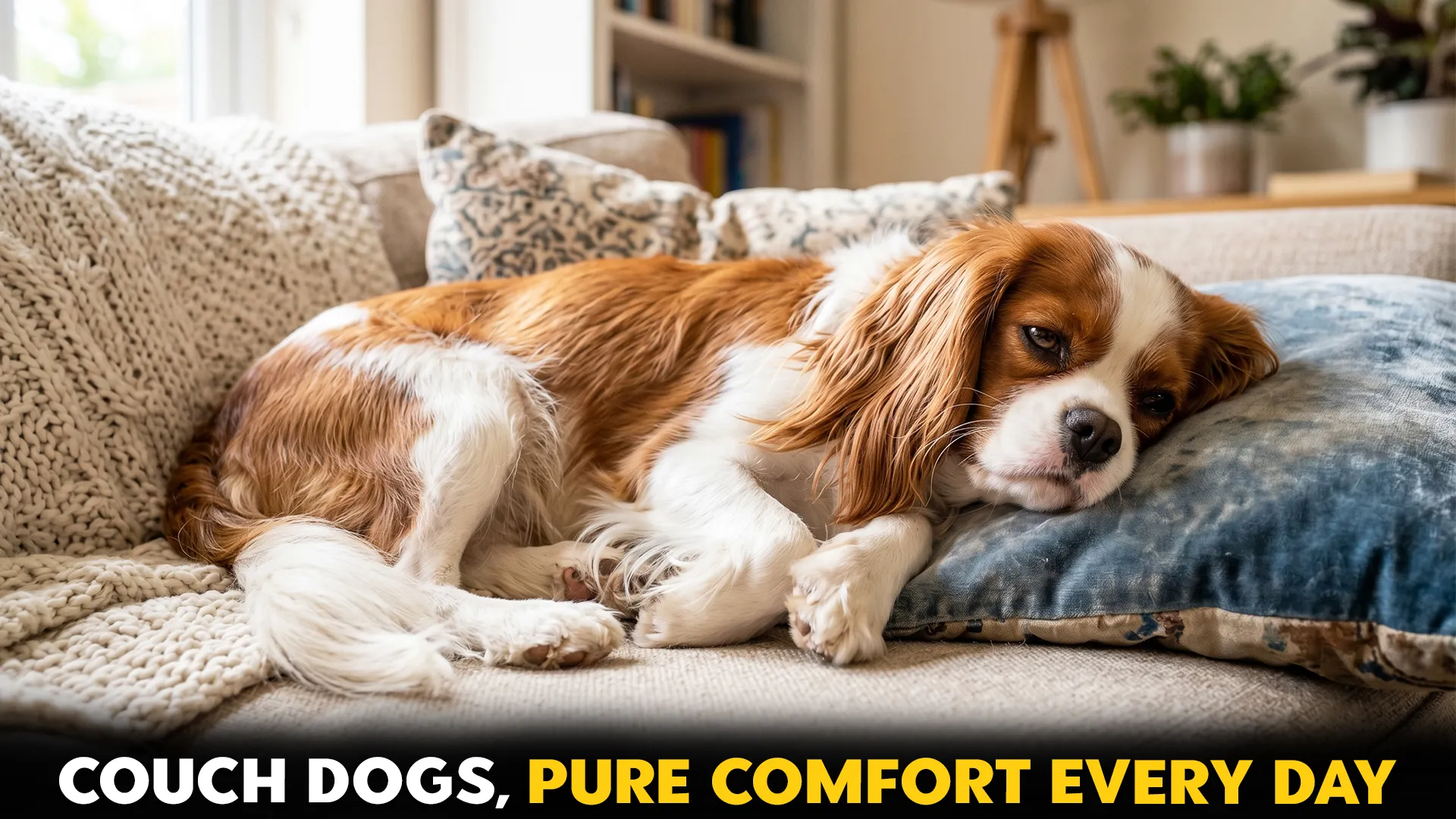 7 most relaxed dog breeds that love couch time