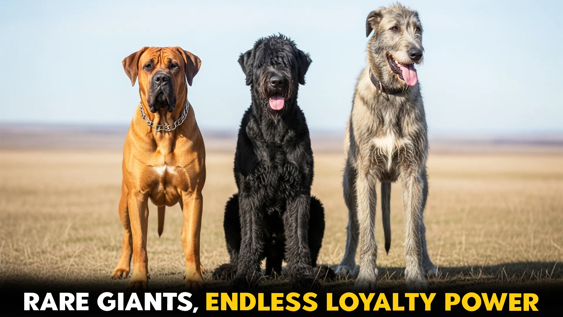 7 rare large dog breeds with amazing endurance and loyalty