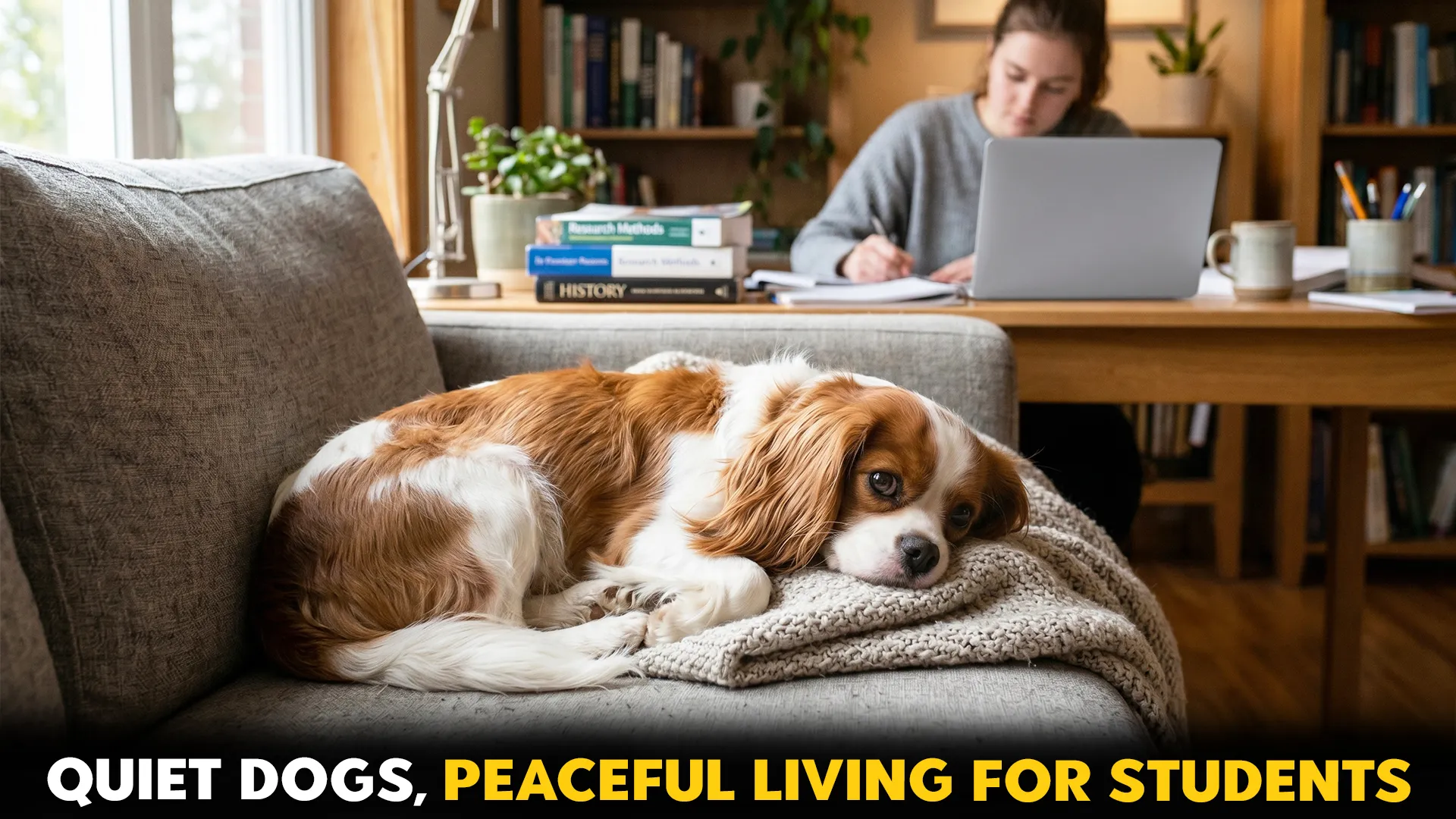 7 serene dog breeds perfect for graduate students seeking calm dogs