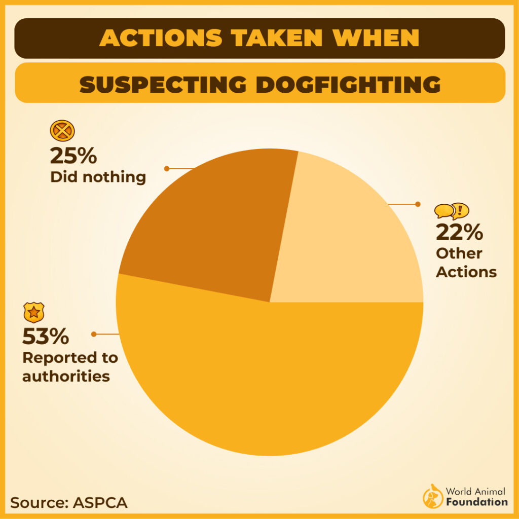 ACTIONS TAKEN WHEN
SUSPECTING DOGFIGHTING