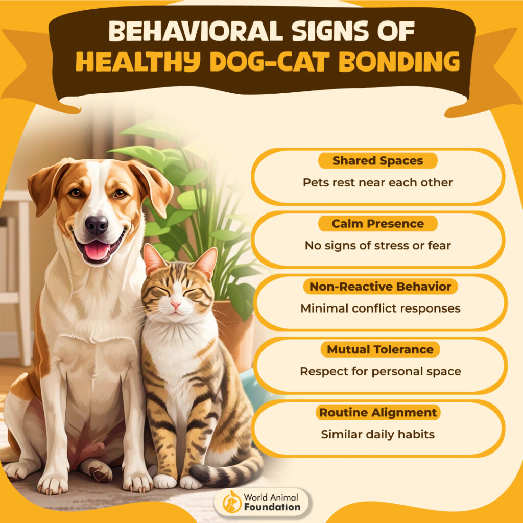 Behavioral Signs of Healthy Dog-Cat Bonding