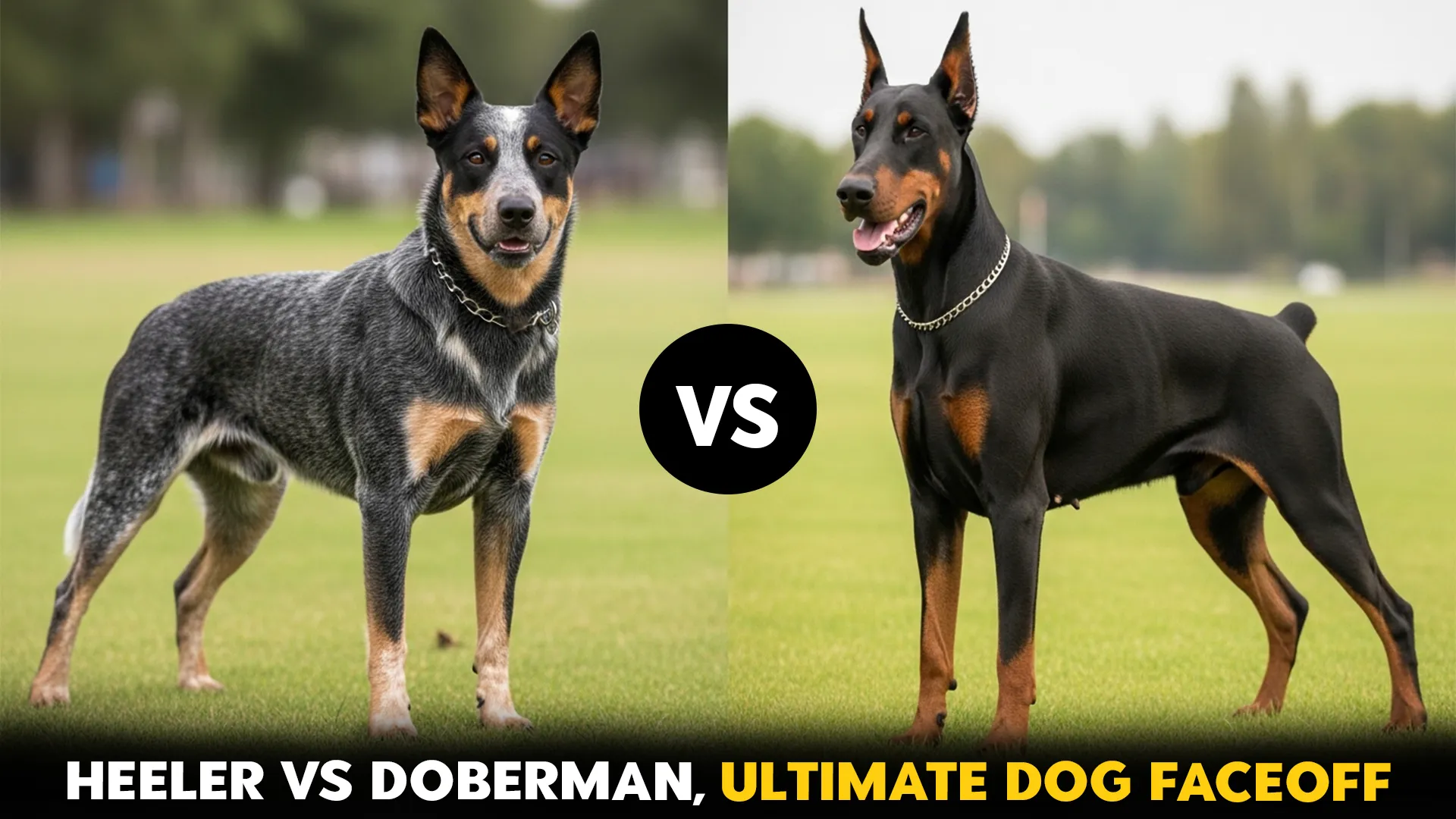 Blue Heeler vs. Doberman: A Dog Breed Showdown
