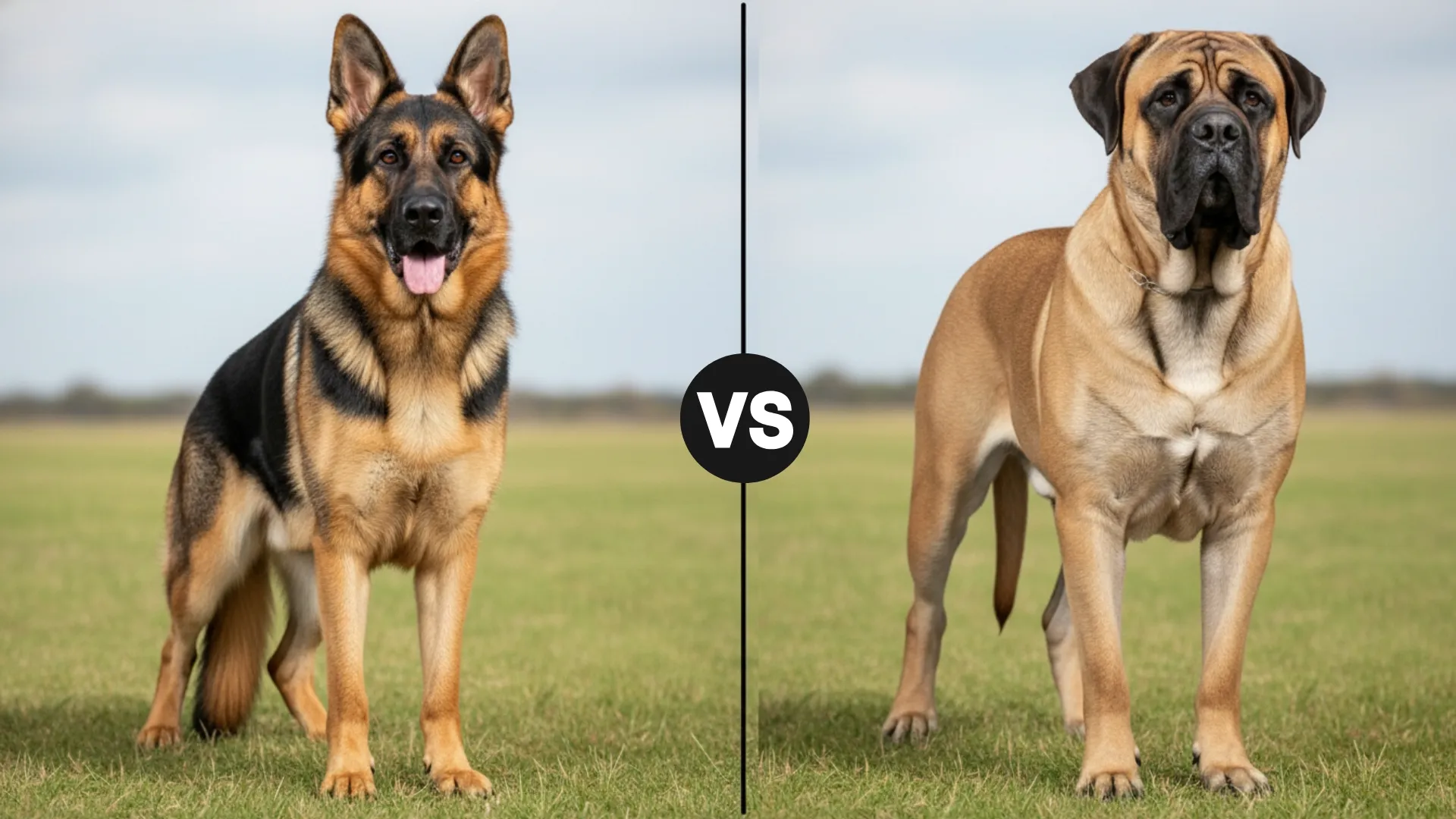 German Shepherd Dog Breeds vs. English Mastiff