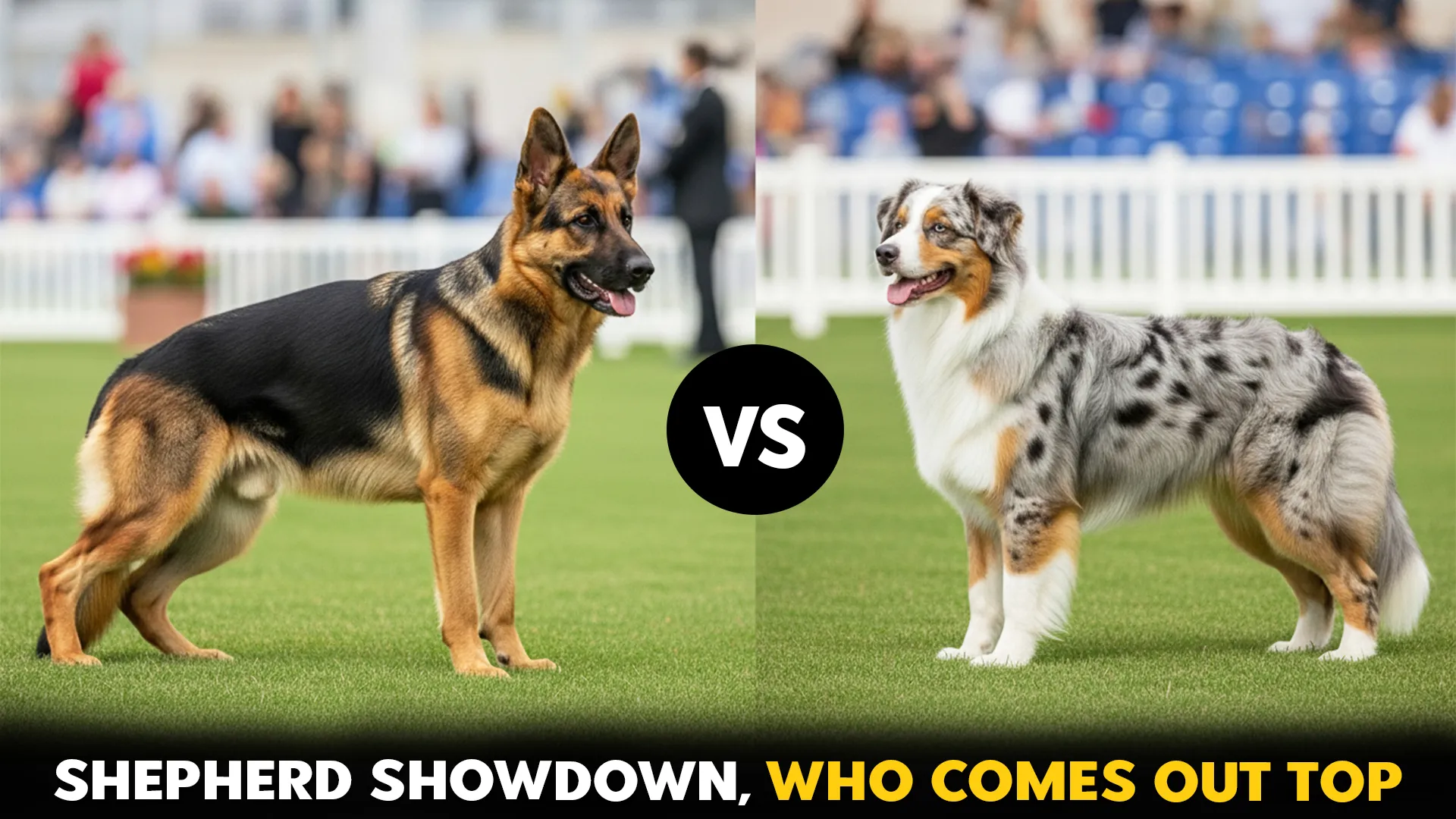 German Shepherd vs. Australian Shepherd