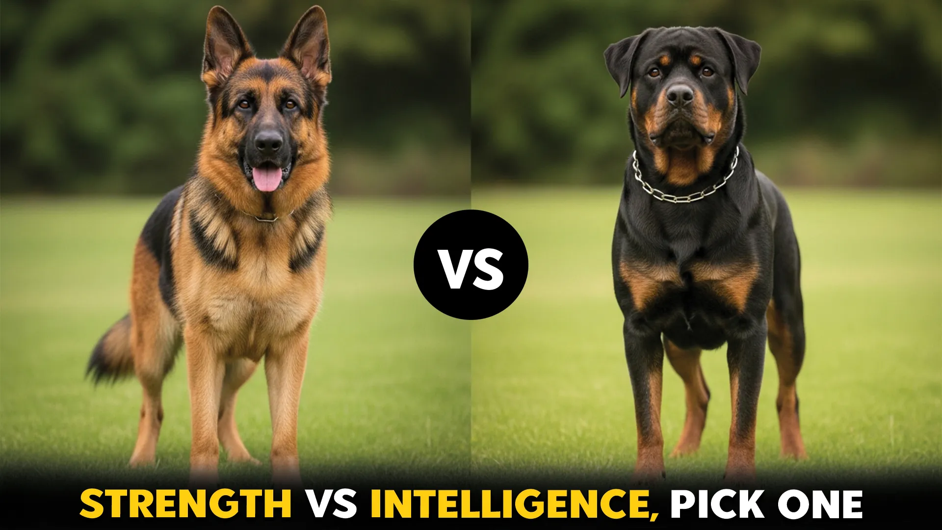 German Shepherd vs. Rottweiler
