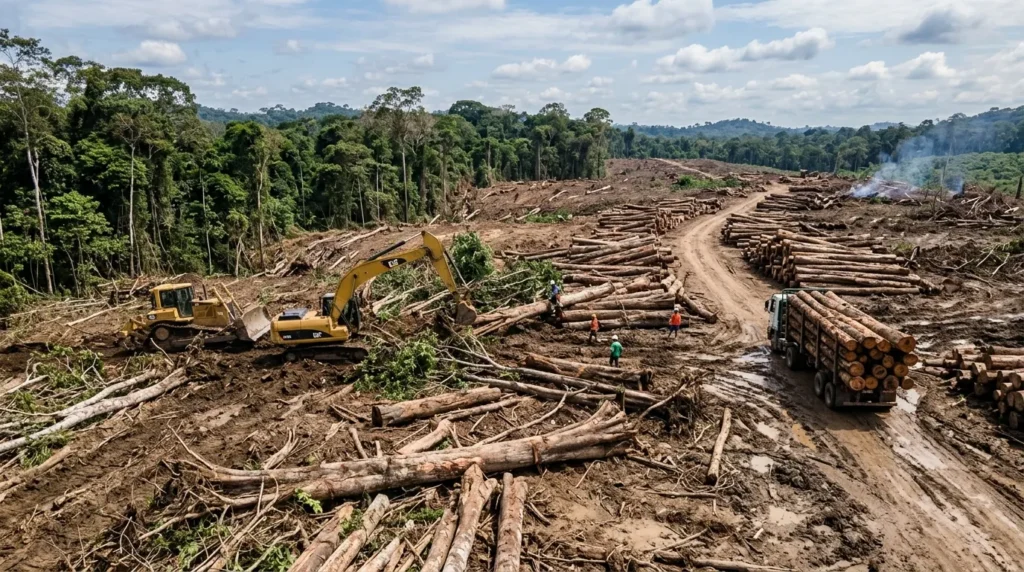 Wood Production Causes around 380,000 Hectares of Deforestation