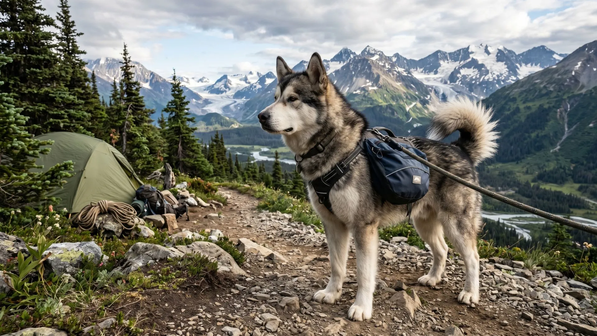 Rugged Dog Breeds That Excel in Mountain Trekking and Camping