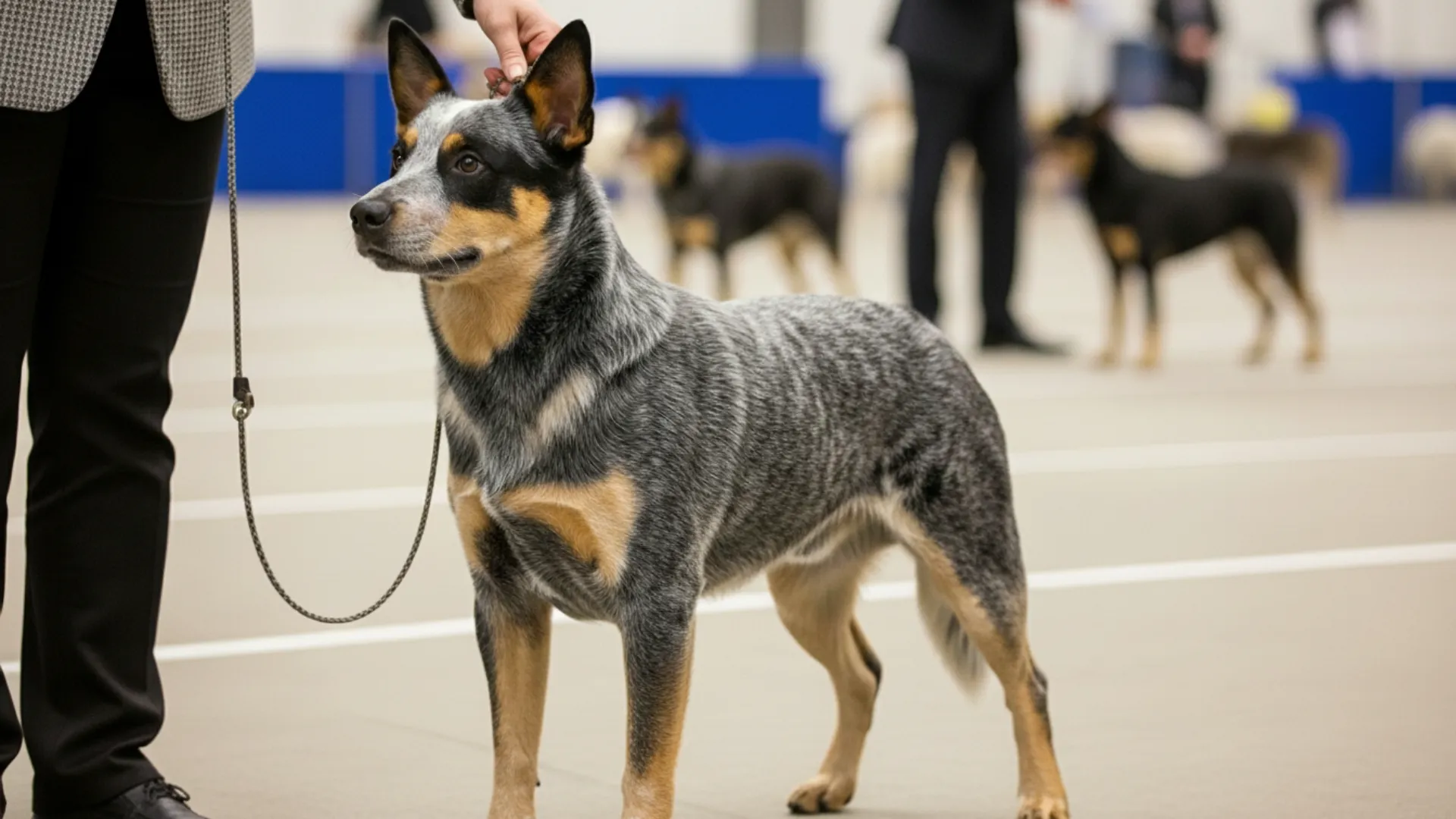 show dog full legs don't use any word alphabet in the image and don't show any person's face