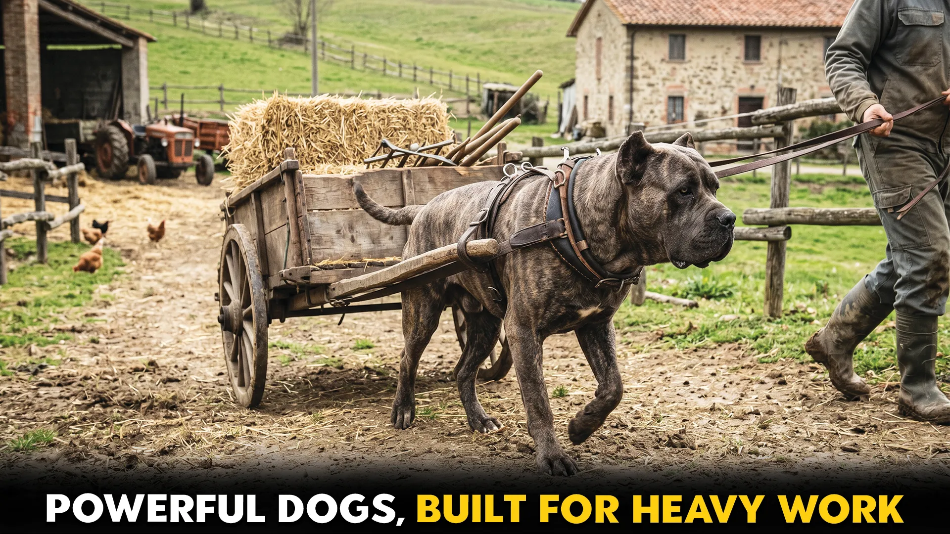 10 most powerful dog breeds for heavy lifing and farm work