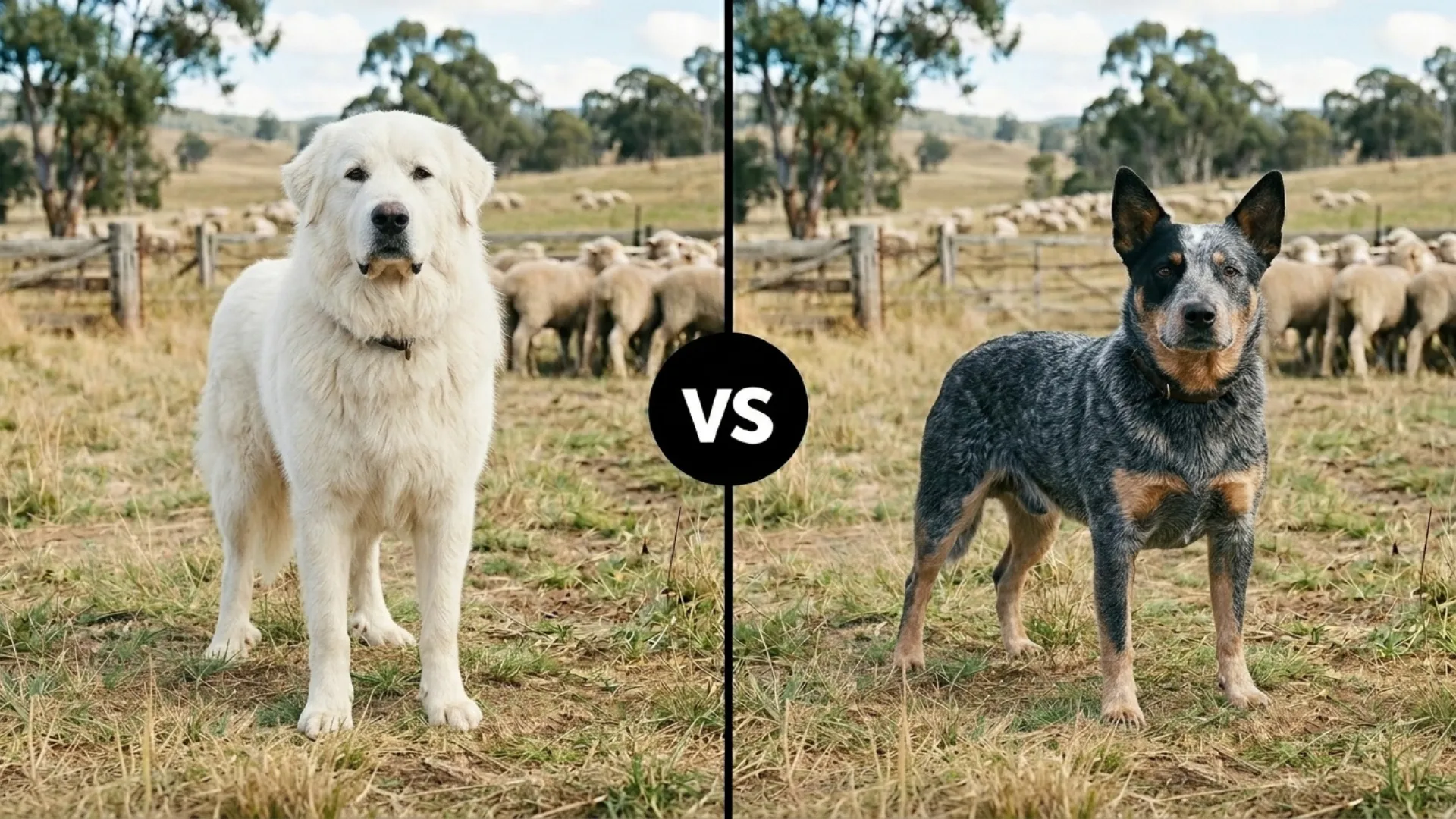 Great Pyrenees vs. Blue Heeler