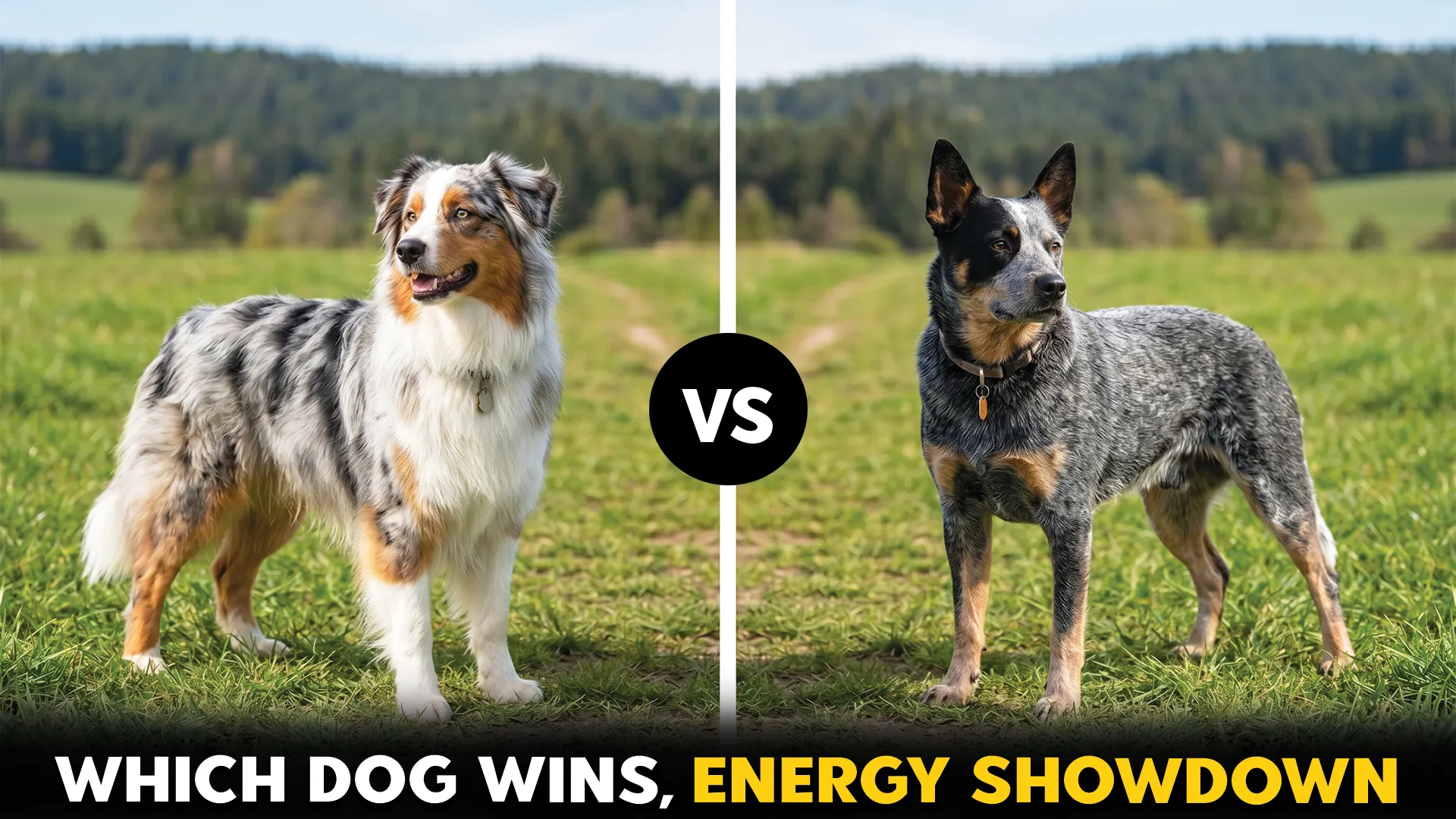 See Australian Shepherd vs. Australian Cattle Dog comparison covering energy levels, temperament, size, training, grooming, health, and which dog suits you best.