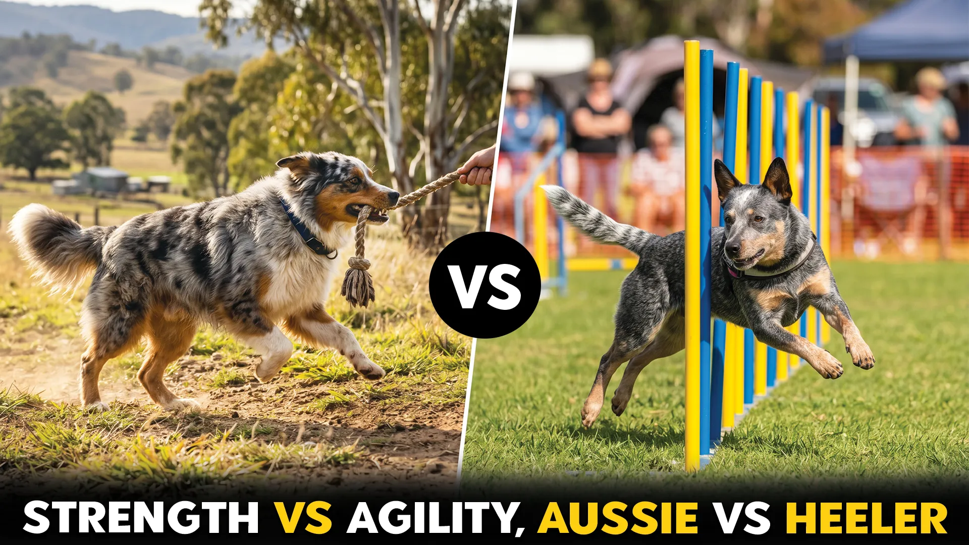 Australian Shepherd vs. Blue Heeler: Strength vs. Agility