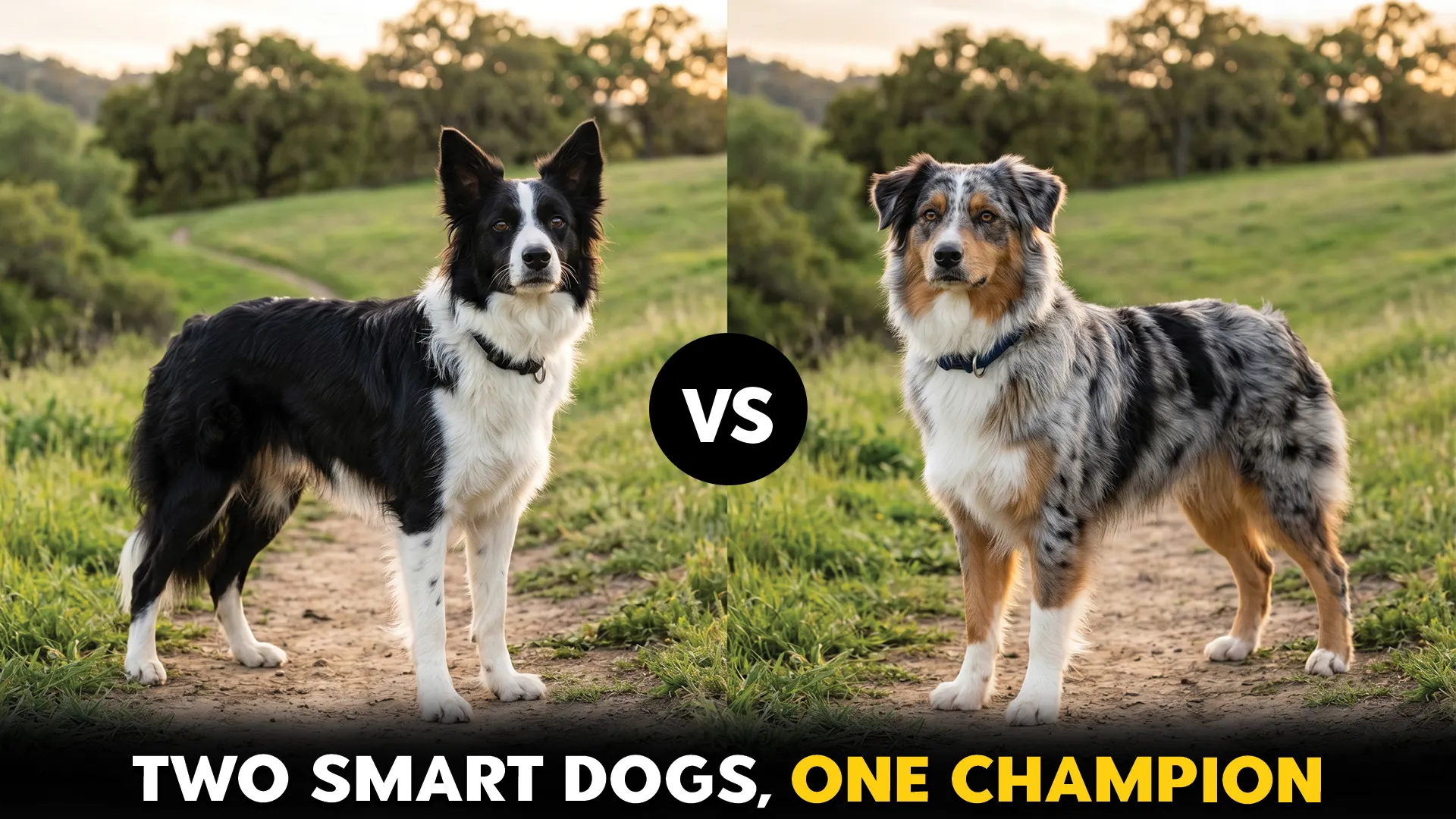 Border Collie vs. Australian Shepherd: Which Is Smarter?