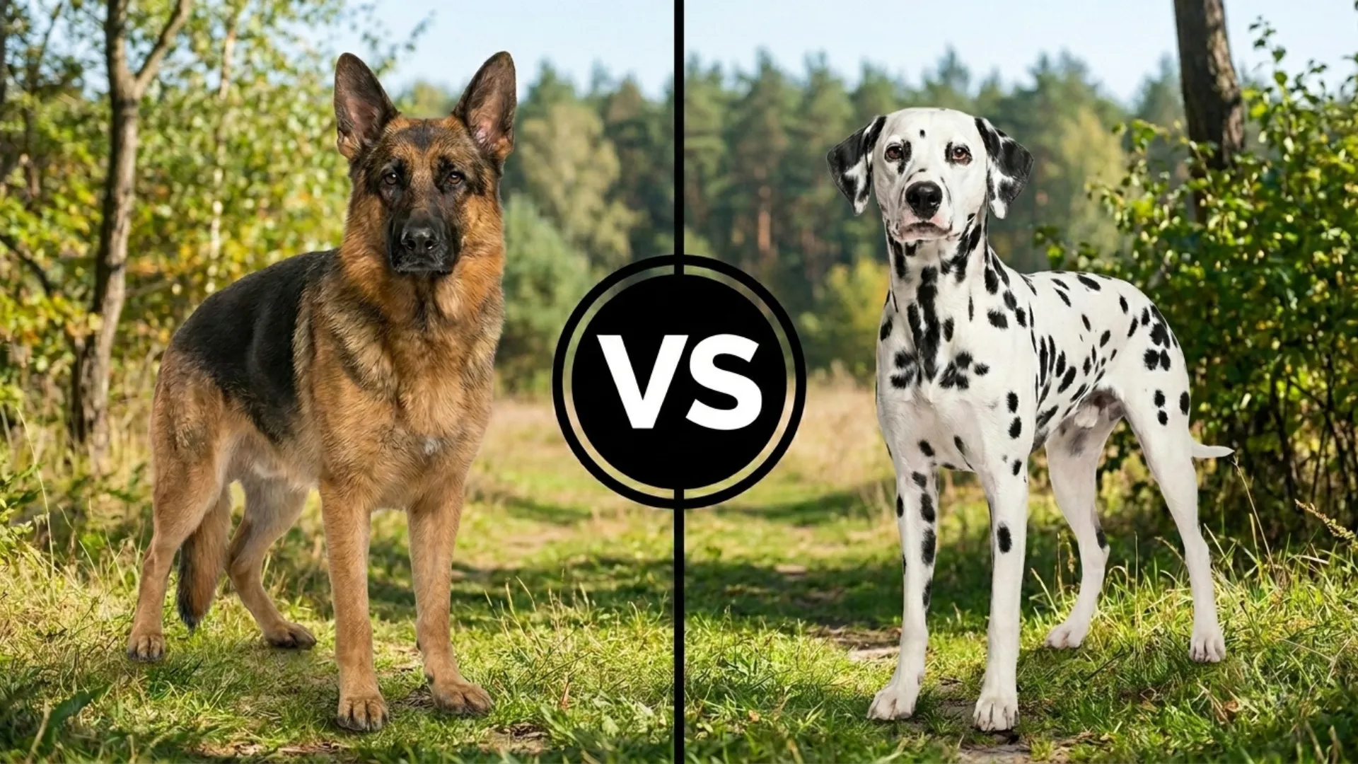 German Shepherd Dog Breeds vs. Dalmatian Dog Breeds