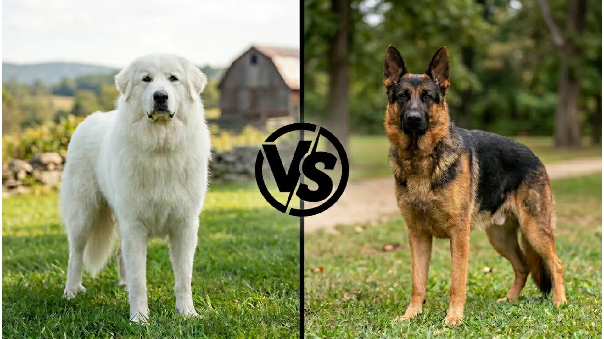 Great Pyrenees vs. German Shepherd