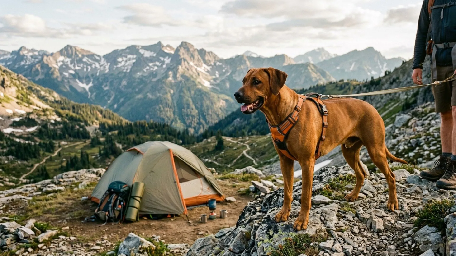 7 High-Energy Rugged Dog Breeds Perfect for Mountain Camping Adventures