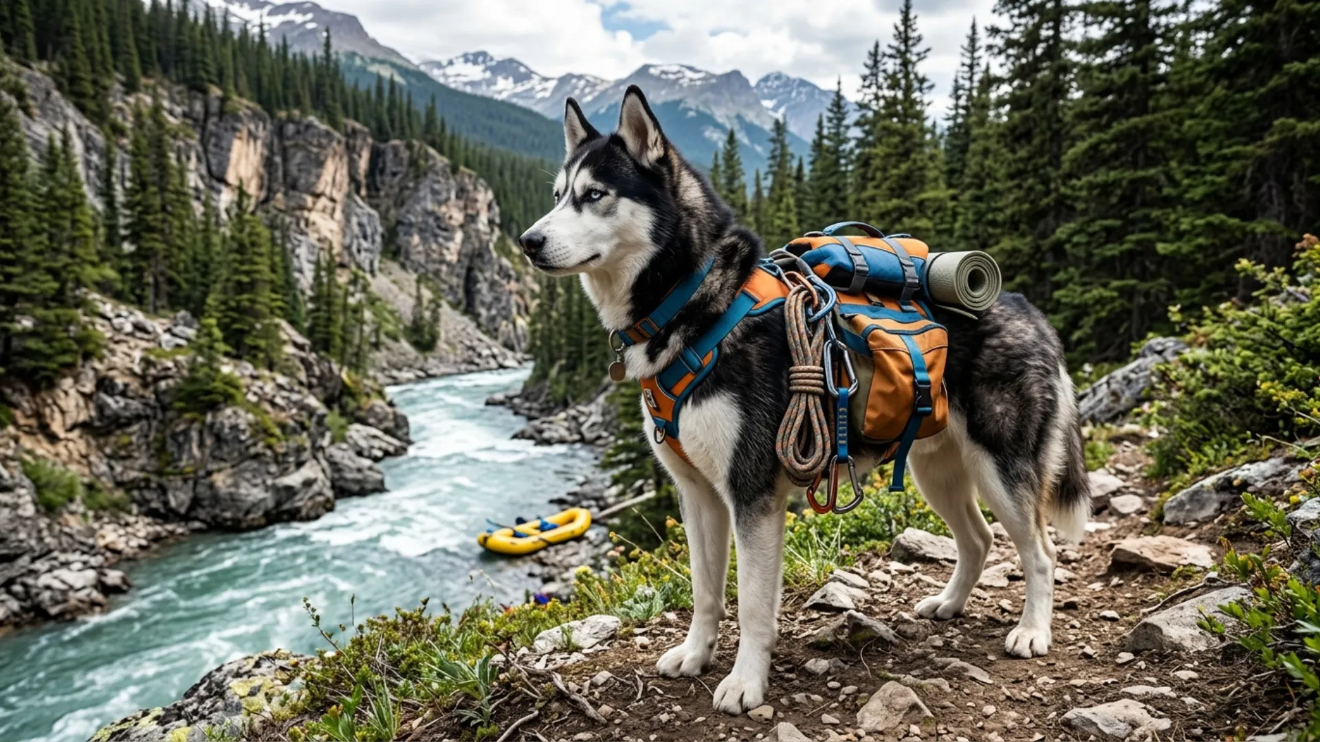 Versatile Dog Breeds Ready for Camping, Climbing, and Rafts