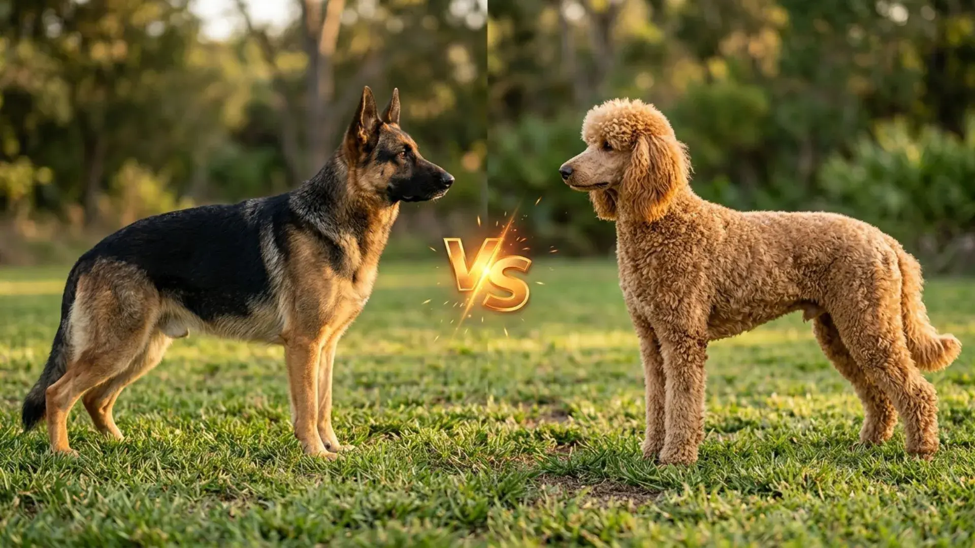 German Shepherd Dog Breeds vs. Poodle Dog Breeds