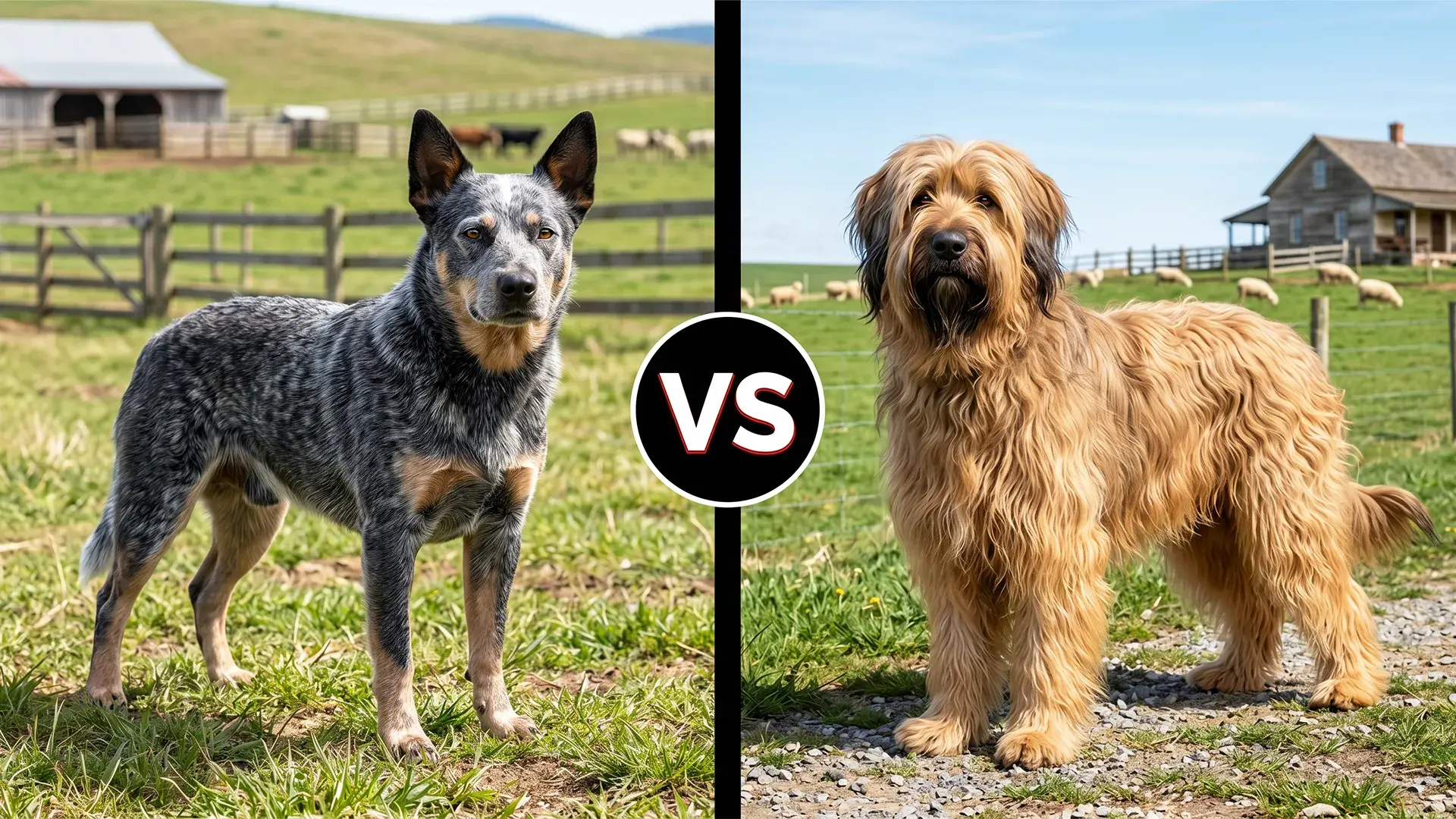 Australian Cattle Dog vs. Briard: Which Is the Better Working Dog?