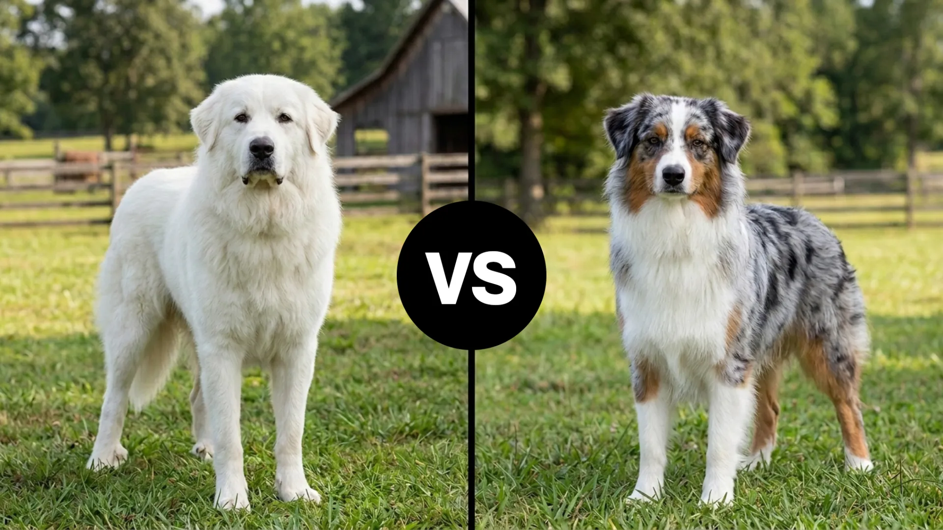 Great Pyrenees vs. Australian Shepherd