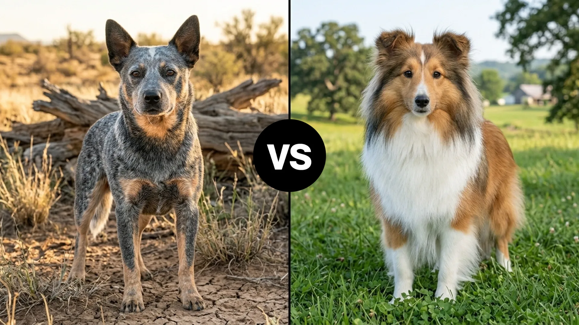 Australian Cattle vs. Shetland Sheepdog