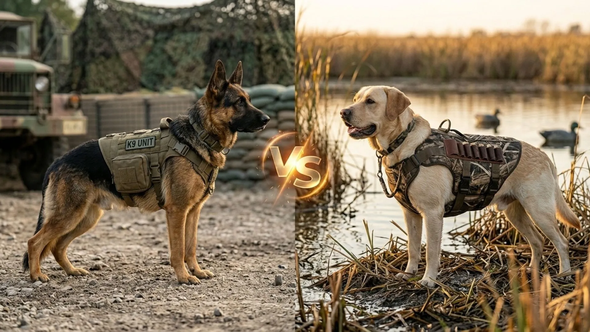 German Shepherd Dog Breeds vs. Labrador Retrievers