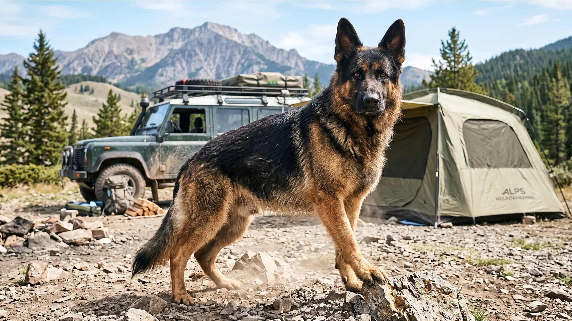 7 fear less dog breeds that love off road camping trips