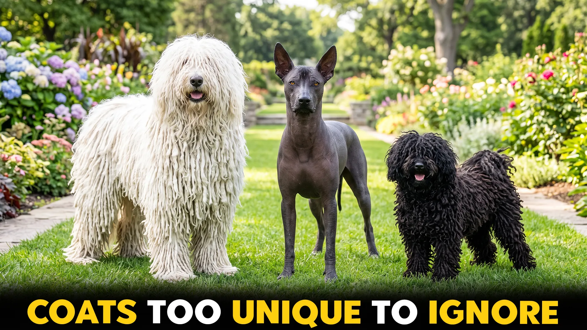 amazing dog breeds with unique coats