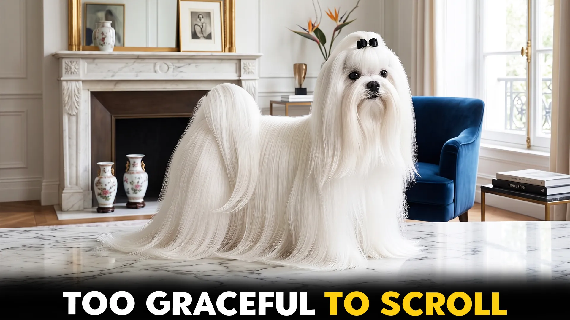 elegant long haired