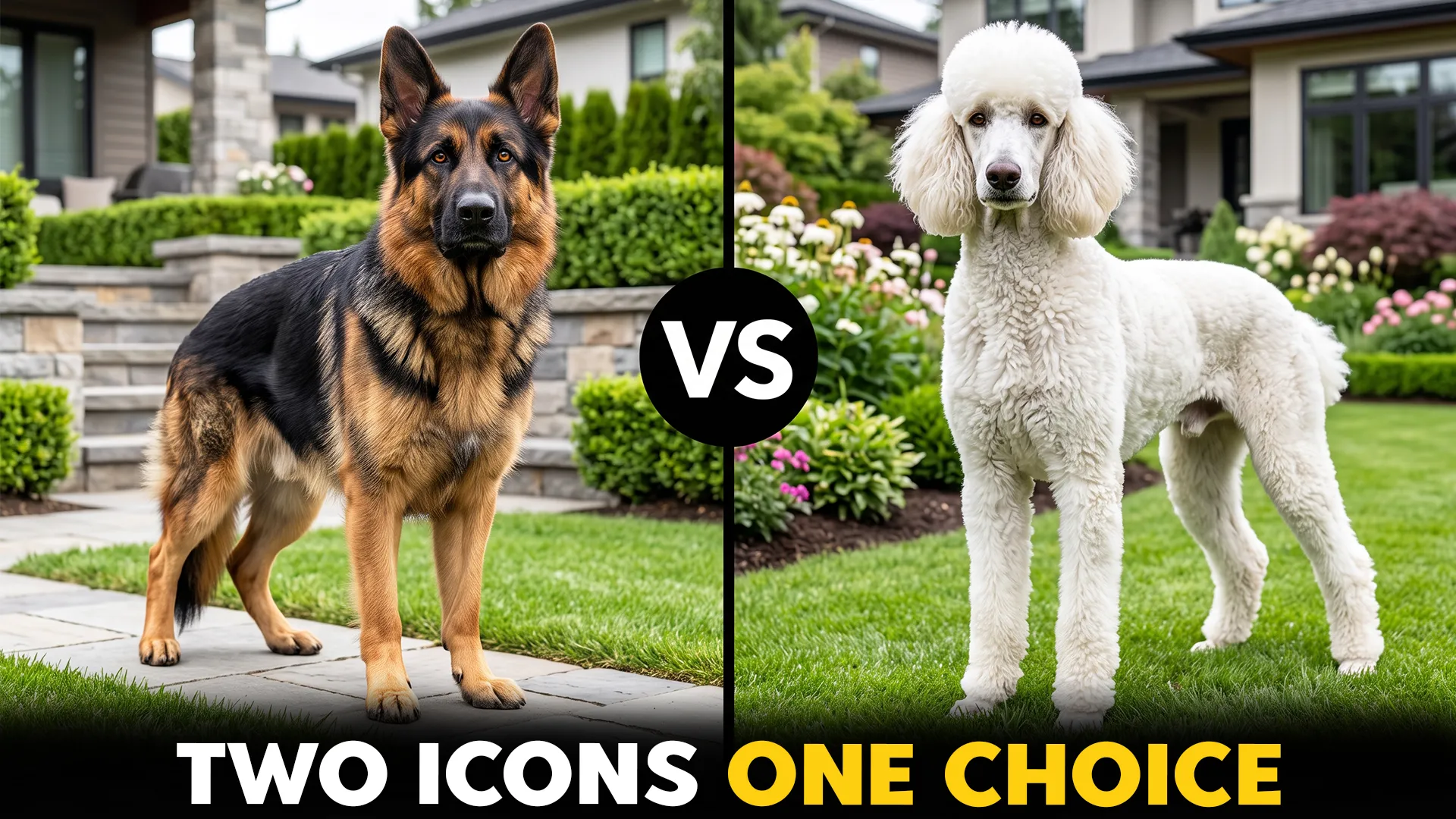 German Shepherd vs. Poodle: A Complete Breed Comparison