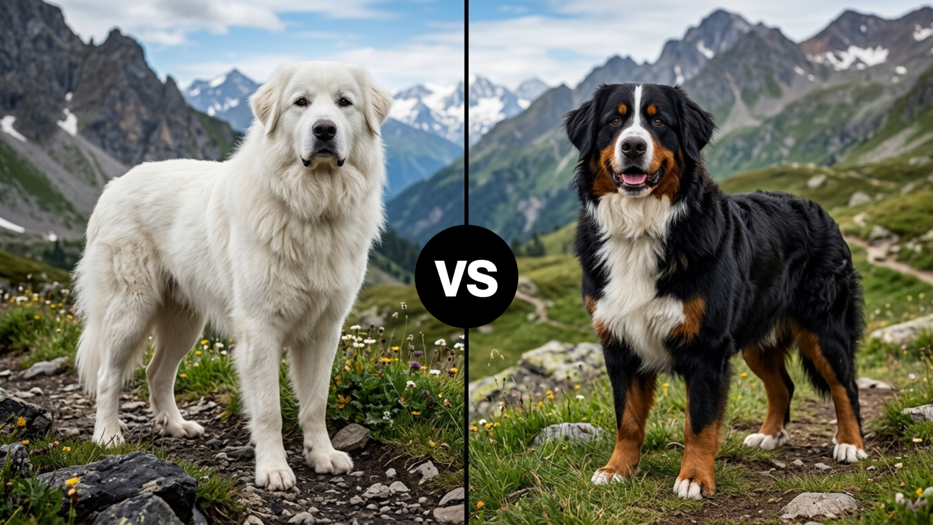 Great Pyrenees vs. Bernese Mountain Dog